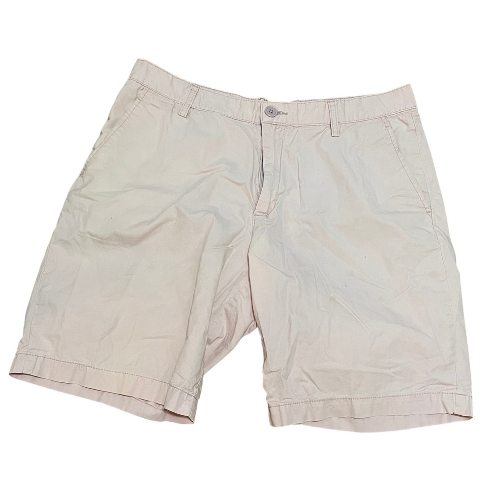 HM Men's 33 Pale Pink Cotton Chino Shorts Regular Summer Pastel Preppy‎ Basic